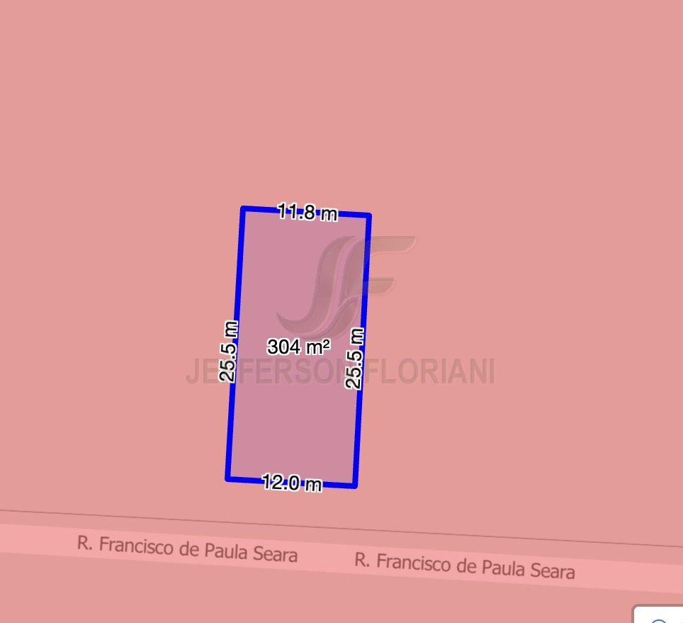 Terreno na Rua Francisco de Paula Seara, excelente oportunidade