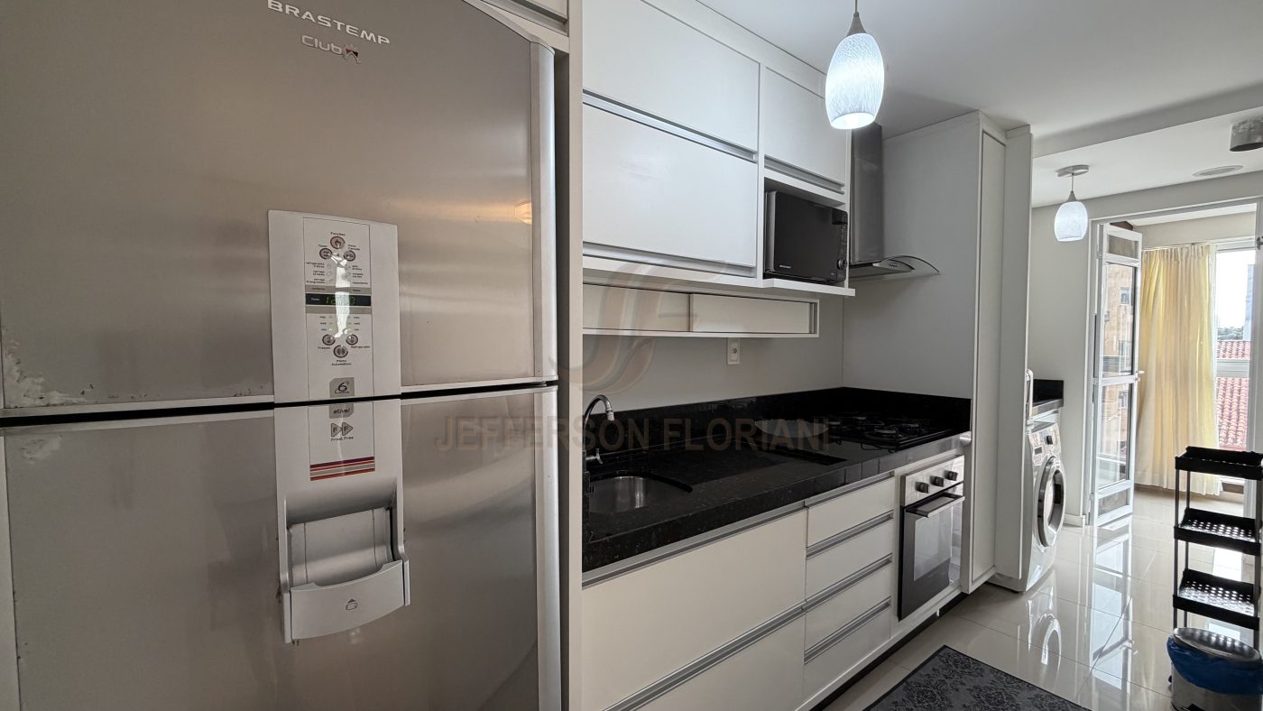 Apartamento prox Ao Forum de Itajaí 100% Mobiliado 1 Suíte + 1 Dormitório