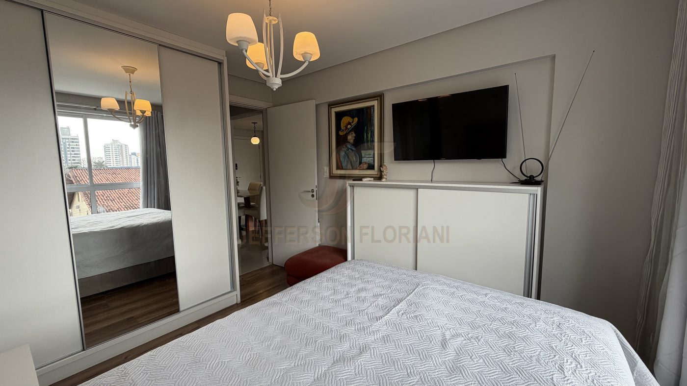 Apartamento prox Ao Forum de Itajaí 100% Mobiliado 1 Suíte + 1 Dormitório