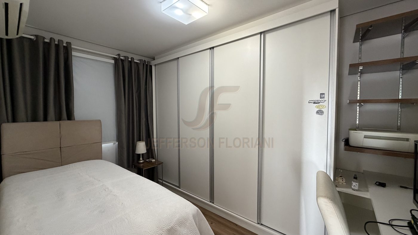 Apartamento prox Ao Forum de Itajaí 100% Mobiliado 1 Suíte + 1 Dormitório