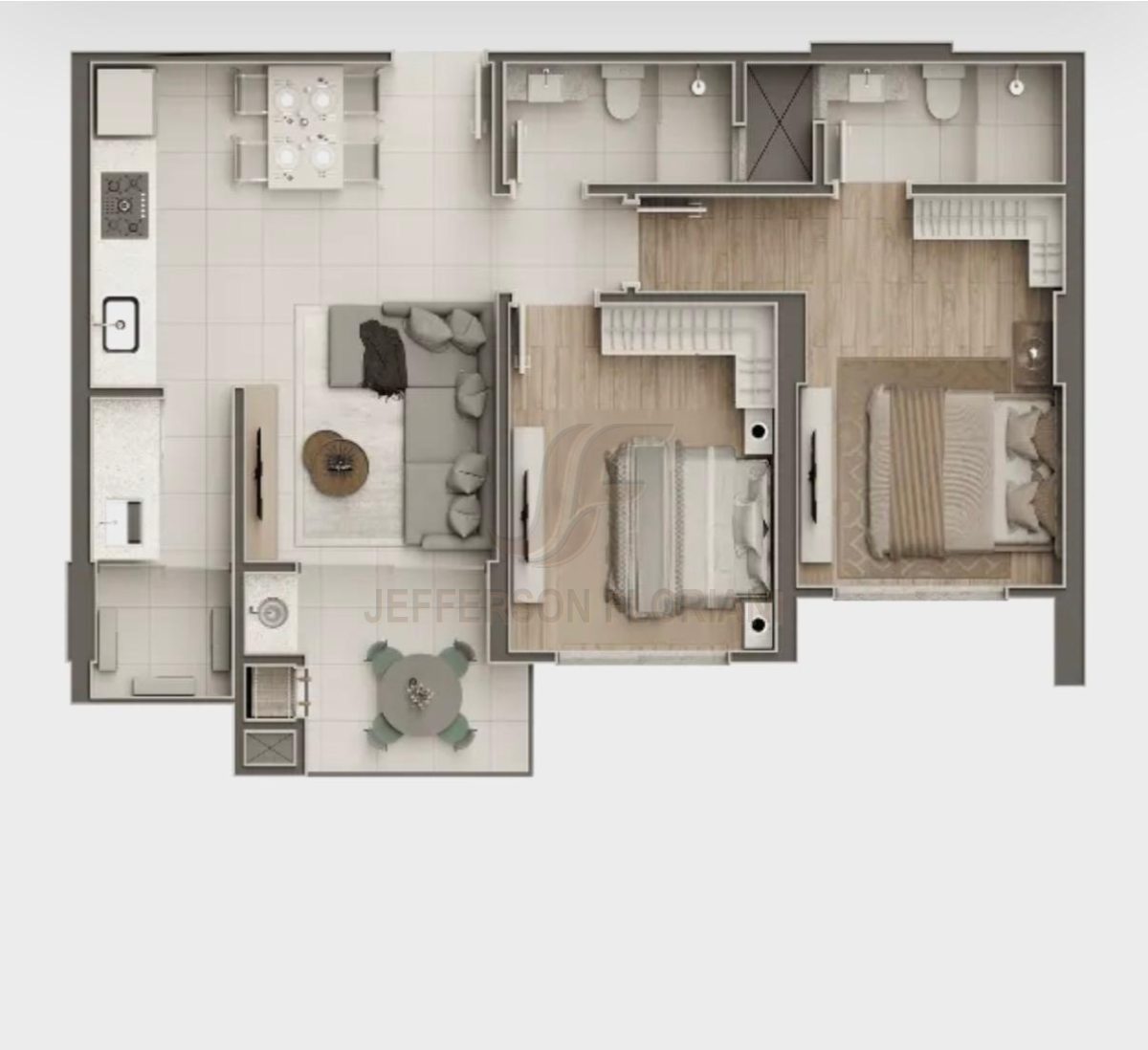 Apartamento 2 quartos para Venda no bairro Centro em Itajaí